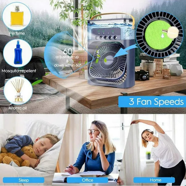 Ventilador Humidificador portatil