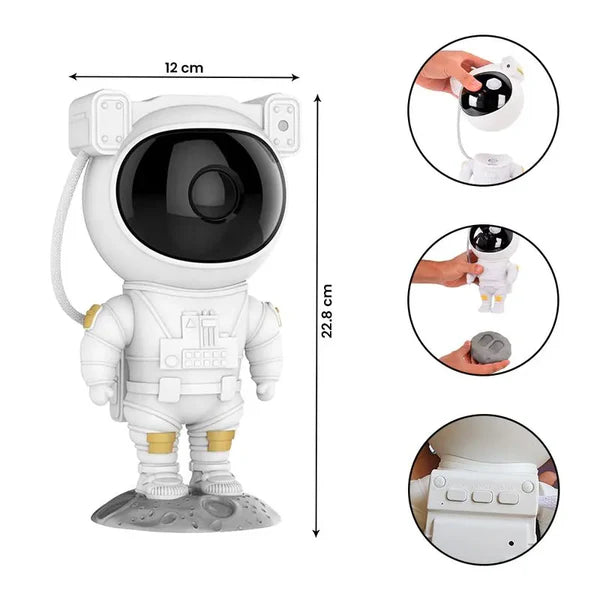 PROYECTOR LED ASTRONAUTA 2 EN 1 PARLANTE BLUETOOTH CON CONTROL