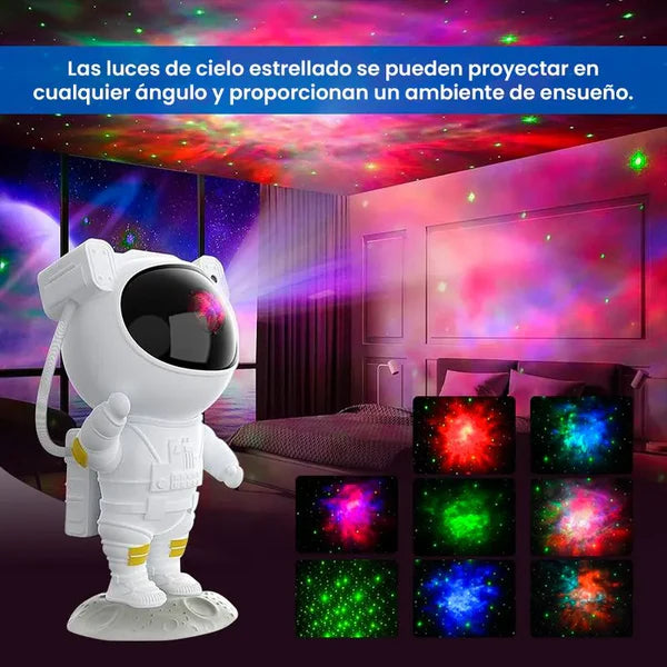 PROYECTOR LED ASTRONAUTA 2 EN 1 PARLANTE BLUETOOTH CON CONTROL