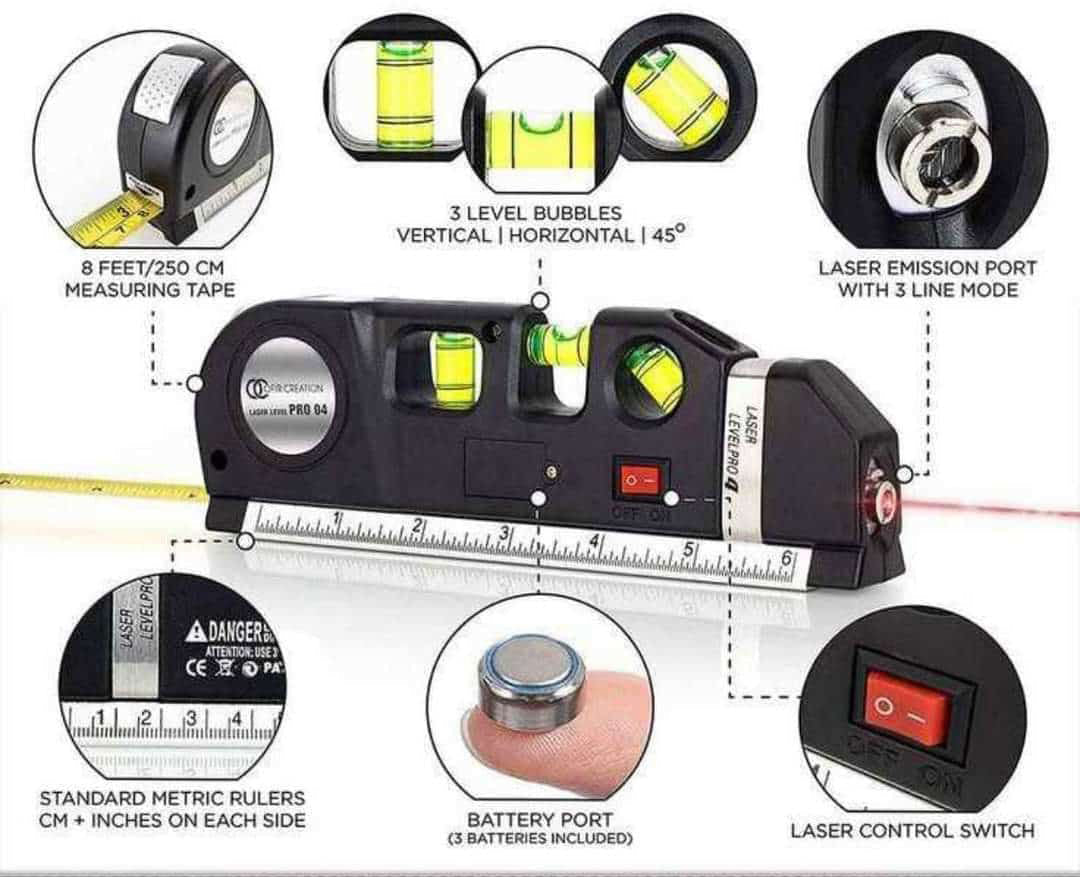 Nivelador laser multifuncional 4 en 1